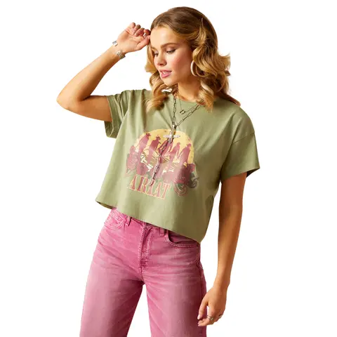 Women's Charlie S/S Tee - Sage 1
