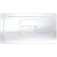 Rubbermaid 1/2 Size, Cold Food Pan Cover, W/Peg Hole, Clear 1