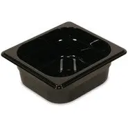 Rubbermaid 1/6 Size, Hot Food Pan, Black 1