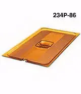 Rubbermaid 1/2 Size, Long Food Pan Cover Amber 1