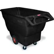 Rubbermaid Tilt Truck 64½"X30¼"X38" Black, Standard Duty 1