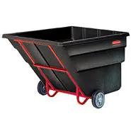 Rubbermaid Tilt Truck, Standard Duty (Rotational Molded) Black 1