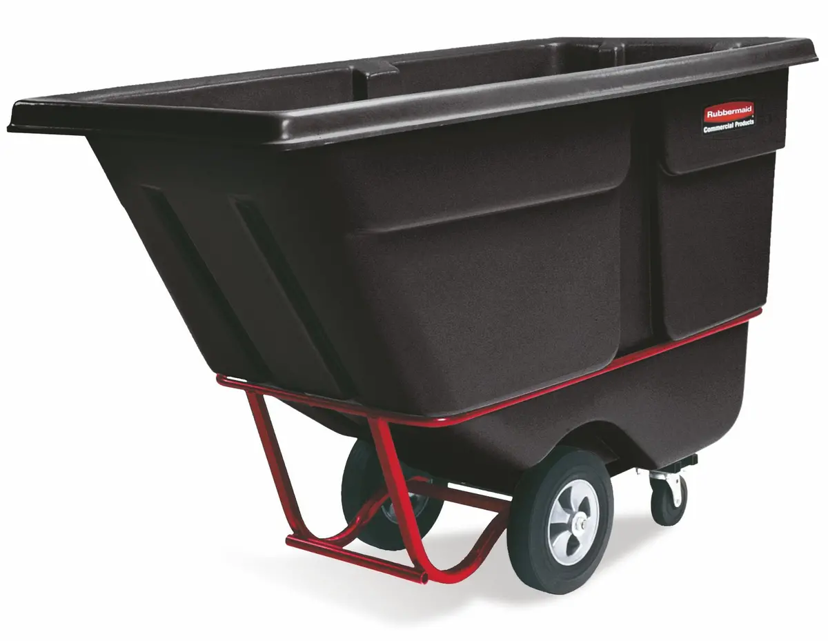 Rubbermaid Tilt Truck 60½"X28"X38-5/8" Black 1