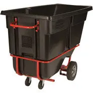 Rubbermaid Forkliftable Tilt Truck 1Cu Black 1