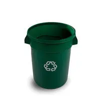 Rubbermaid Brute Recycling 32Gal Container Dark Green 1