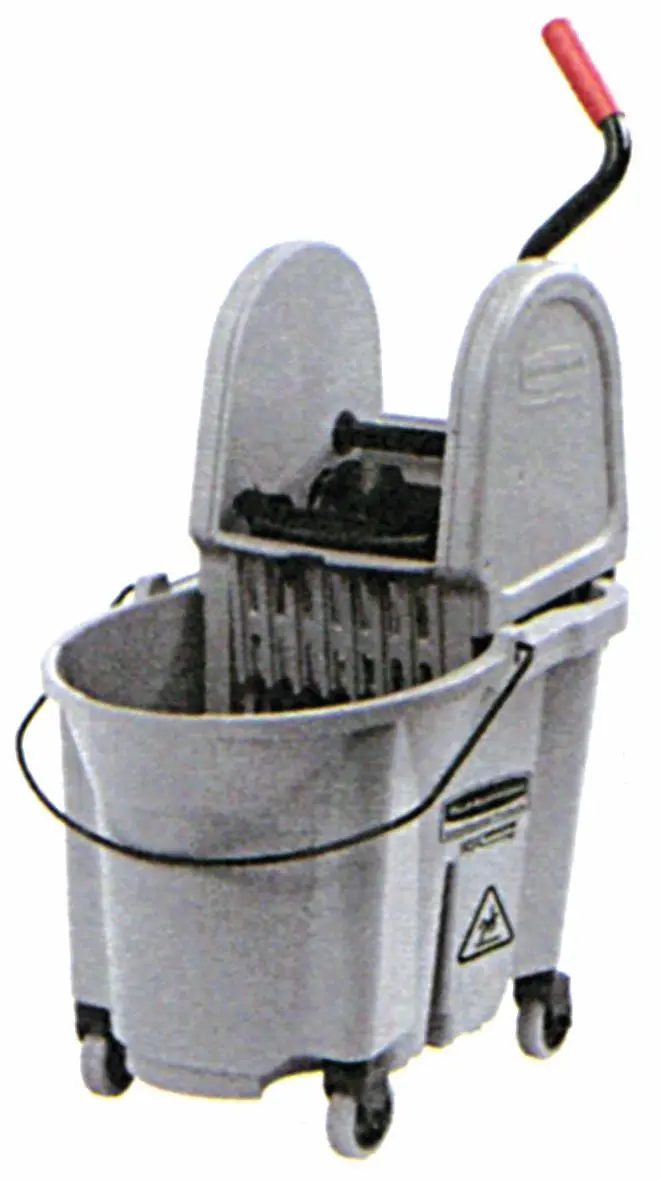 Rubbermaid Executive Mop Bucket Down Press Combo Gray 1
