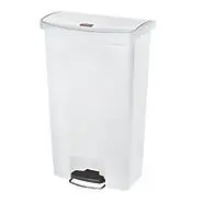 Rubbermaid Slim Jim® Resin Front Step Bin  White(`6145) 1