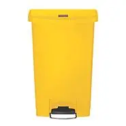 Rubbermaid Slim Jim® Resin Front Step Bin Yellow(`6144) 1