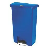 Rubbermaid Slim Jim® Resin Front Step Bin Blue(`6144) 1