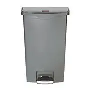 Rubbermaid Gra Slim Jim®  68L/18G Resin Front Step Bin Gray (6145) 1