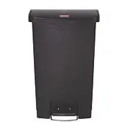 Rubbermaid Slim Jim® Resin Front Step Bin Black(`6144) 1