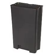 Rubbermaid Rigid Liner Slim Jim® Resin Front Step Black 1