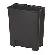 Rubbermaid Rigid Liner Slim Jim® Resin End Step Black 1
