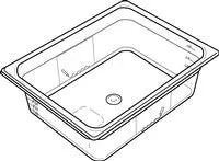 Rubbermaid Full Size, Hot Food Pan, Amber 1