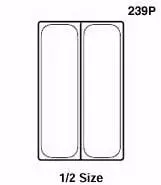 Rubbermaid 1/2 Size, Long Food Pan 4" 1