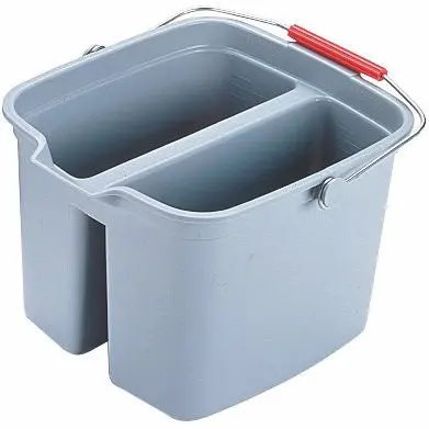 Rubbermaid Double Pail 17Qt Gray 1