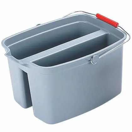 Rubbermaid Double Pail 19Qt Gray 1