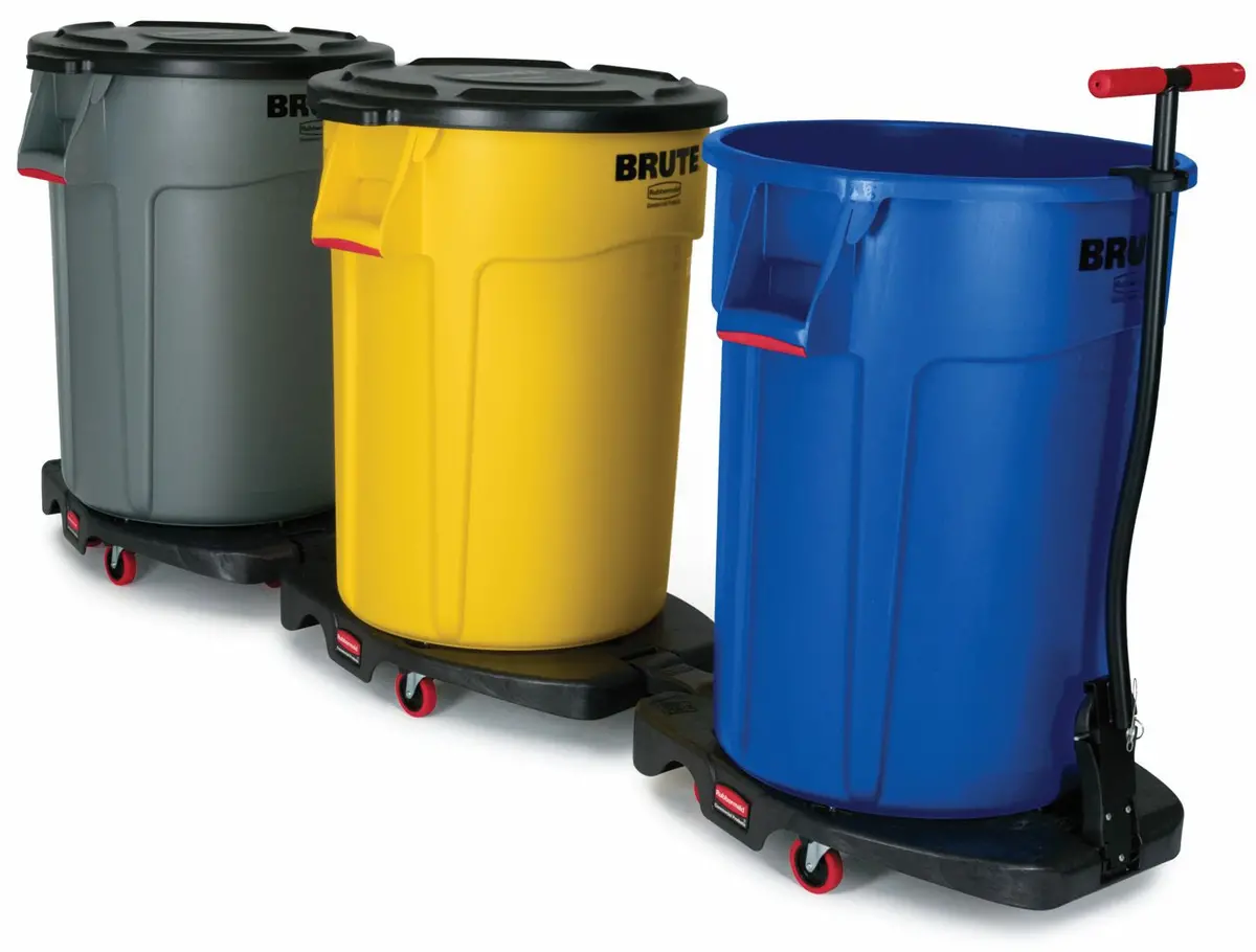 Rubbermaid Trainable Brute Dolly Black 3Pack 1