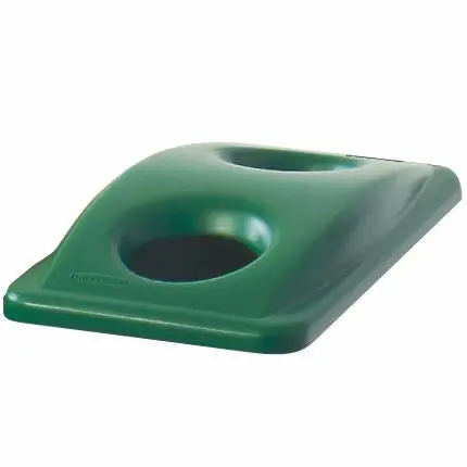 Rubbermaid Slim Jim Bottle/Can Recycling Green Top Fit 3540,3541 1