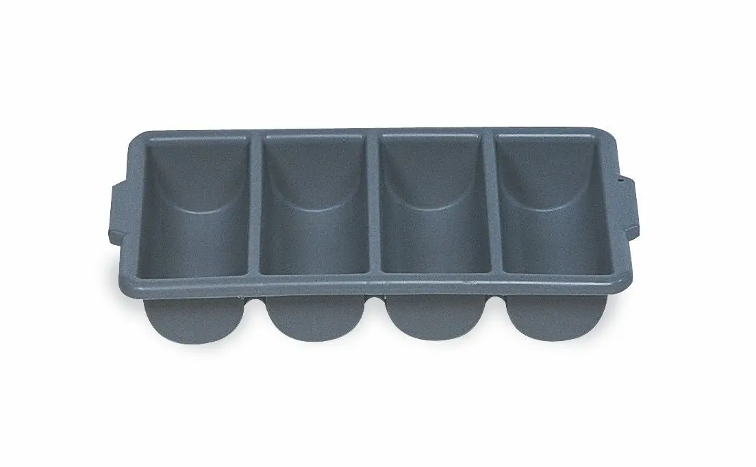 Rubbermaid Cutlery Bin 4 Comp. Gray 1