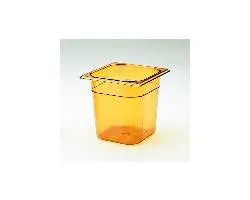 Rubbermaid Sulfon-X 1/6 Size Cover Amber 1