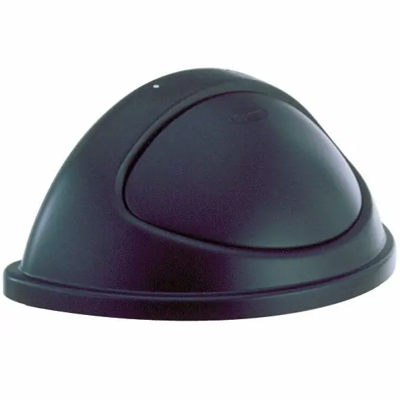 Rubbermaid Styleline Half Rd.Lid Black Fit 3520 1