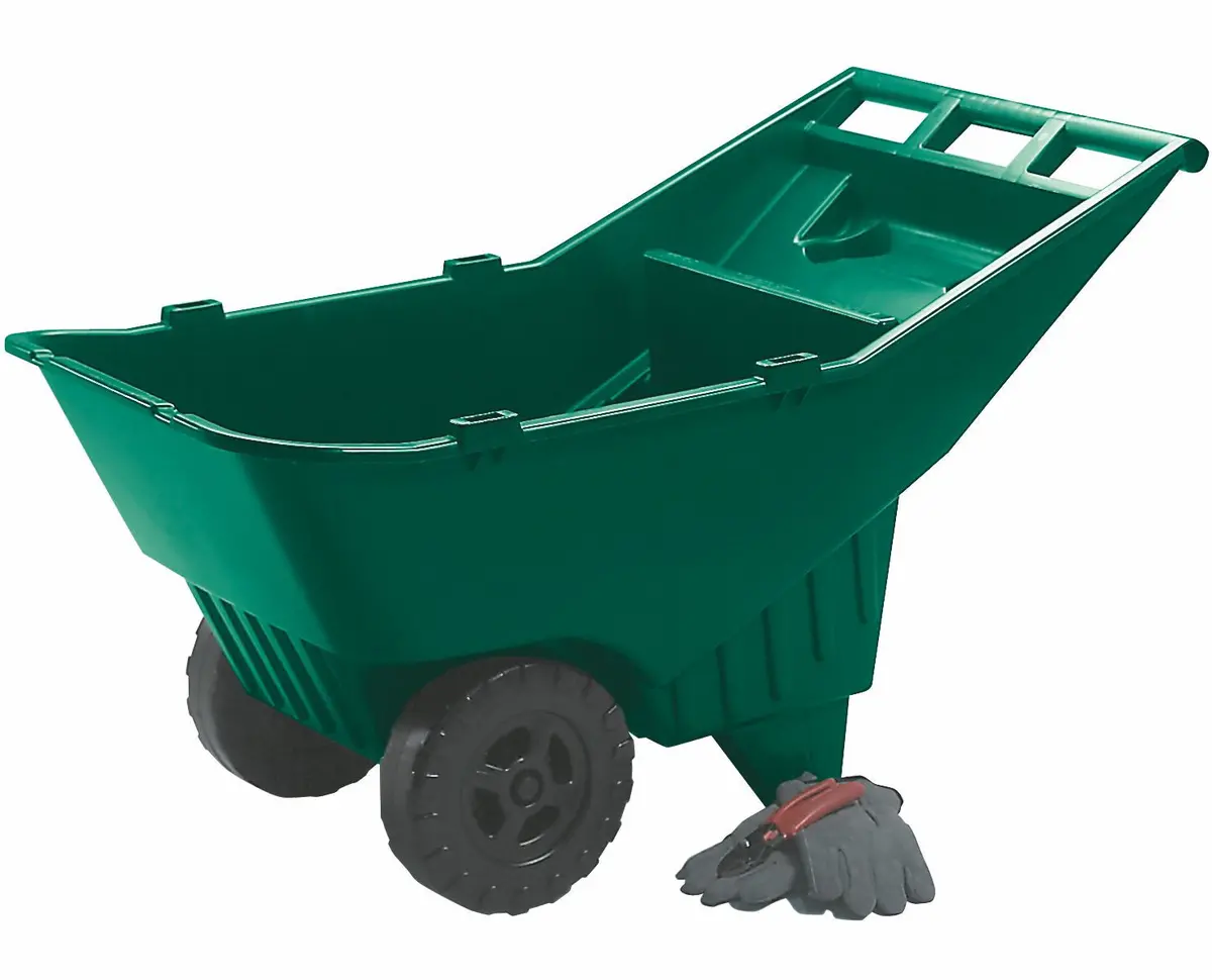 Rubbermaid 4.5Cu.Ft Roughneck Lawn Cart Pallet Green 1