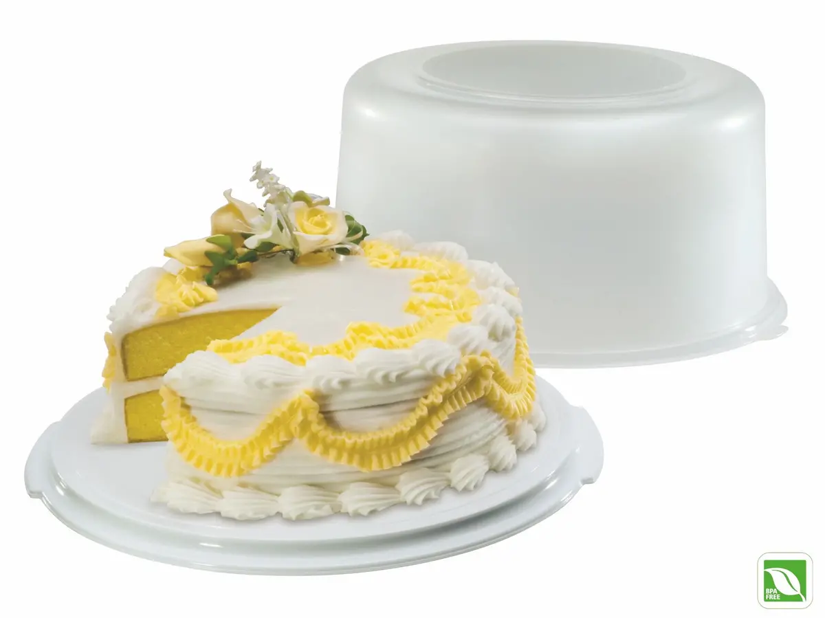 Rubbermaid Serve N Saver Cake Keeper White/Red 1