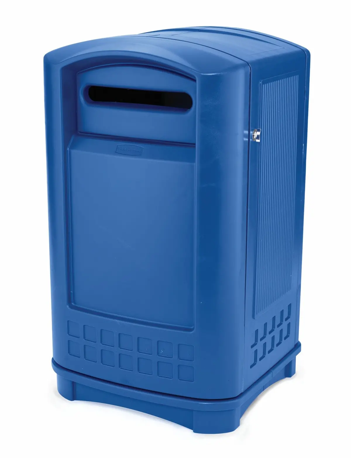 Rubbermaid Plaza Paper Recycling Container Blue 1