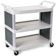 Rubbermaid X-Tra Utility Cart Enclosed On 2 Side 1