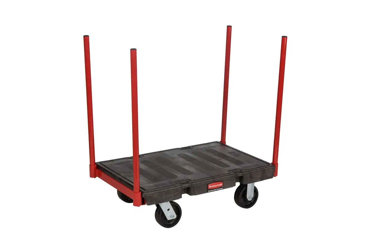 Rubbermaid Stanchion Platform Trucks Black 1