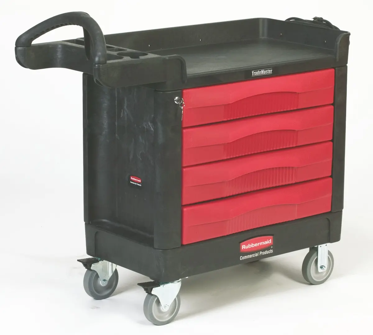 Rubbermaid 4-Drawer Cart Black 40-5/8"X18-3/8"X38-3/8" 1