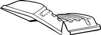 Rubbermaid Lid For Truck 4612 ,4712 1