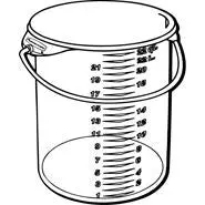 Rubbermaid Rd Container 22Qt W/Bail 1