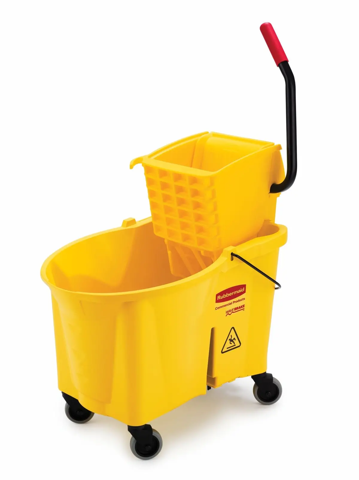 Rubbermaid 44Qt Wavebrake Side Press Combo Yellow 1