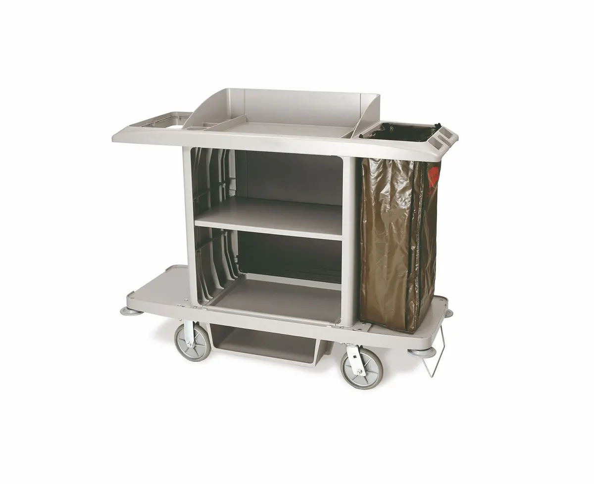 Rubbermaid Xtra Tm Full Size  Housekeeping Cart W/Vinyl 1