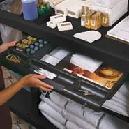 Rubbermaid Utility Drawer W/Lock For 4091-6,6189,9T33-35 Black 1