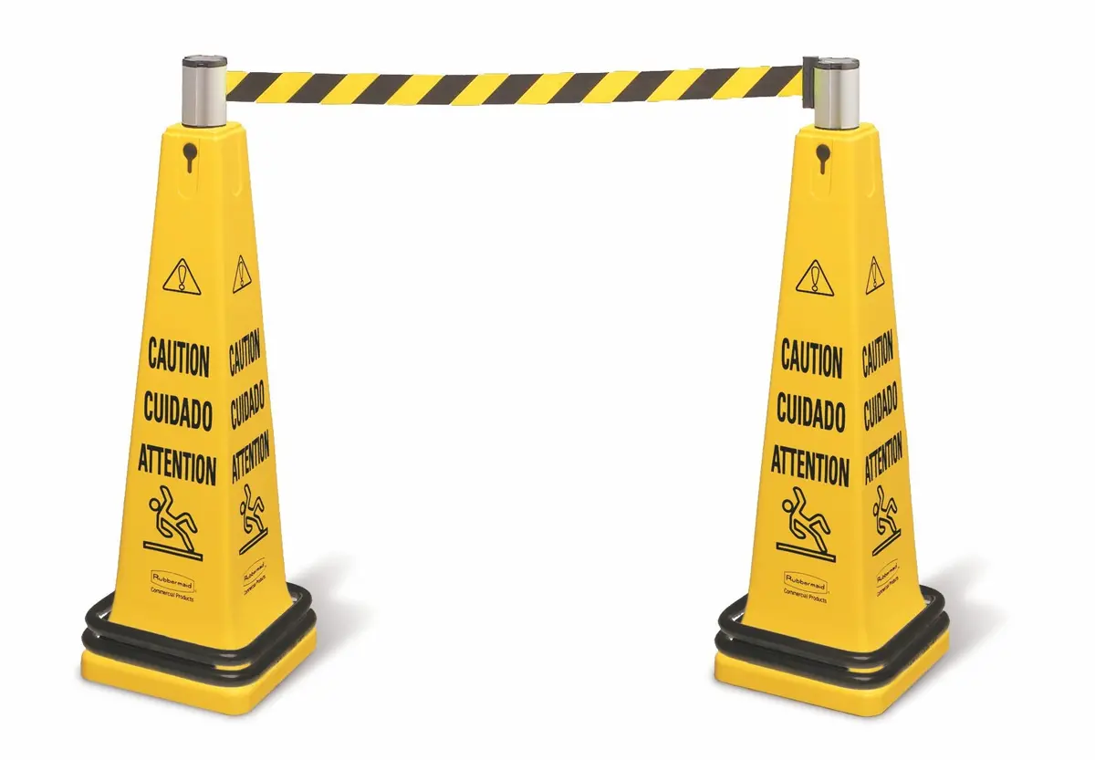 Rubbermaid Portable Barricade System Consists Of 6276& Belt Cassette 1