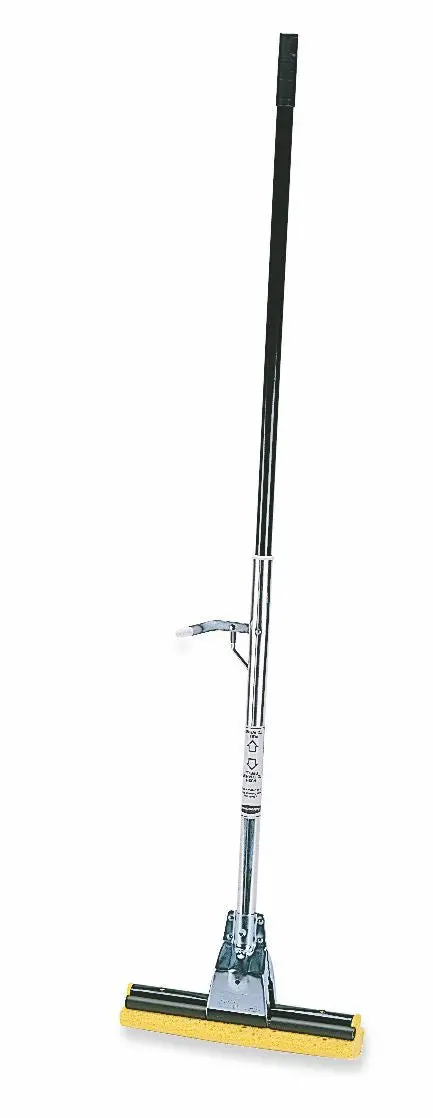 Rubbermaid Steel Roller Mop Handle Bronze W/12" Cellulose Sponge Head Yel 1
