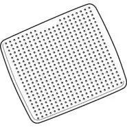 Rubbermaid Safti-Grip Shower Mat White  56.4 X 56.4Cm 1
