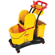 Rubbermaid Wb Mopping Trolley Down Press 1