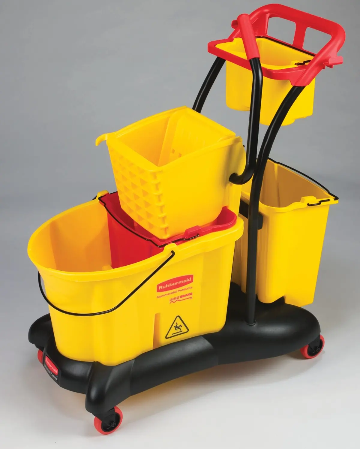 Rubbermaid 35Qt Wb Mopping Trolley Side Press 1