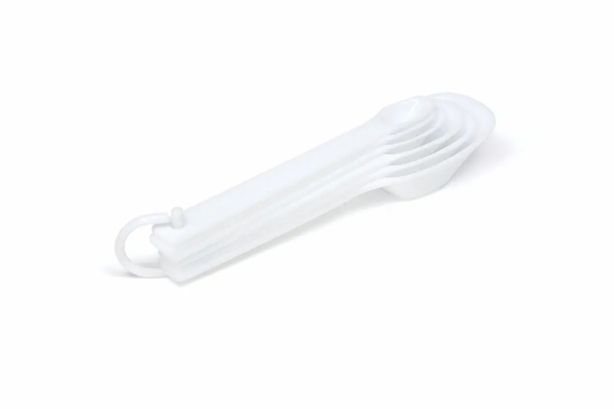 Rubbermaid Measuring Spoon Set, 1/8 Tsp,¼ Tsp,½ Tsp&1Tsp,½ Tbsp& 1Tbsp Whit 1