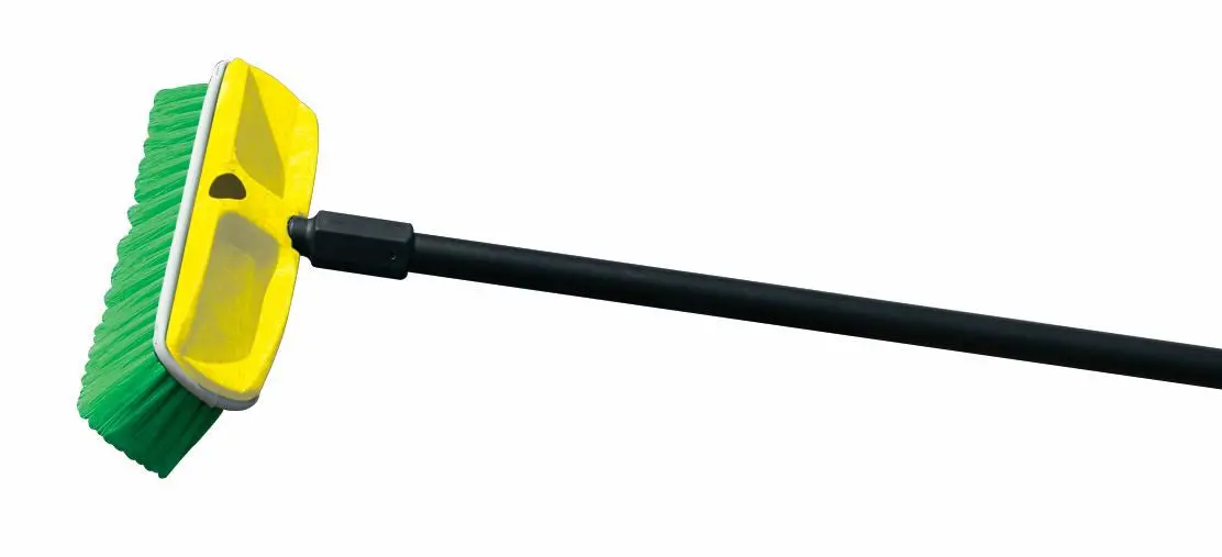 Rubbermaid Wash Brush, Plastic Block, Nylon Fill 10" 1