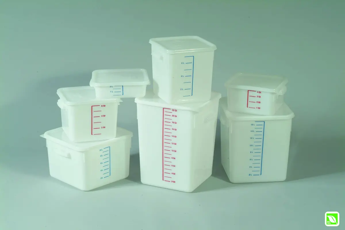 Rubbermaid Space Saving Sq Container White 1