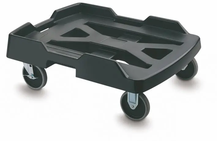 Rubbermaid Carrier Dolly W/Retention Strap 73X56.5X25.4Cm Black 1