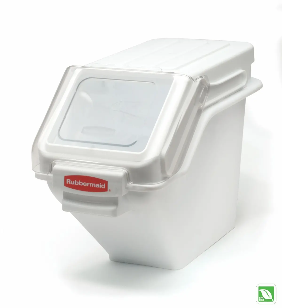 Rubbermaid Safety Storage Bin White W/2Cup Scoop 1