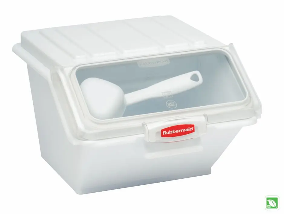 Rubbermaid Shelf Ingredient Bin W/½Cup Measuring Scoop 1