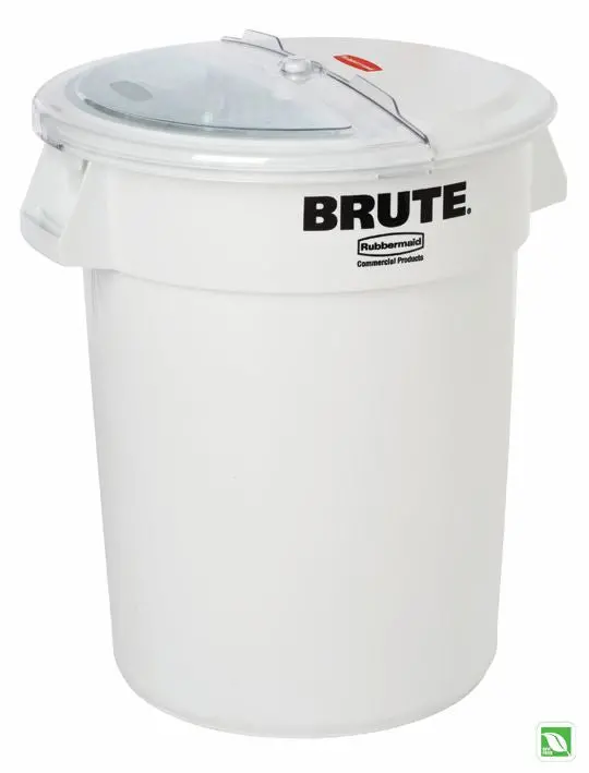 Rubbermaid Sliding Lid W/4 Cup Scoop 9G78 & 2632 B-Cont. White 1