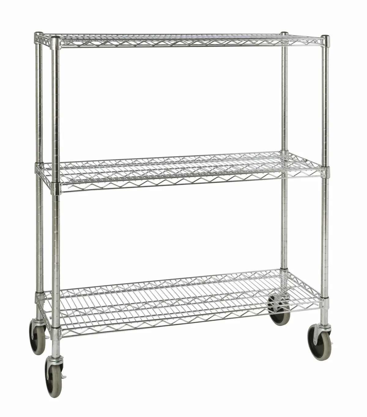 Rubbermaid S/S Mobile Rack 3 Shelf For Ingredient Bin 14X38x48"H 1